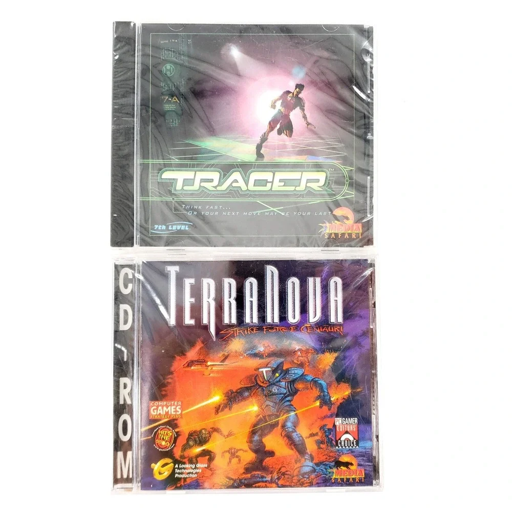 TerraNova Strike Force Centauri & Tracer (PC) Brand New Sealed In Jewel Cases